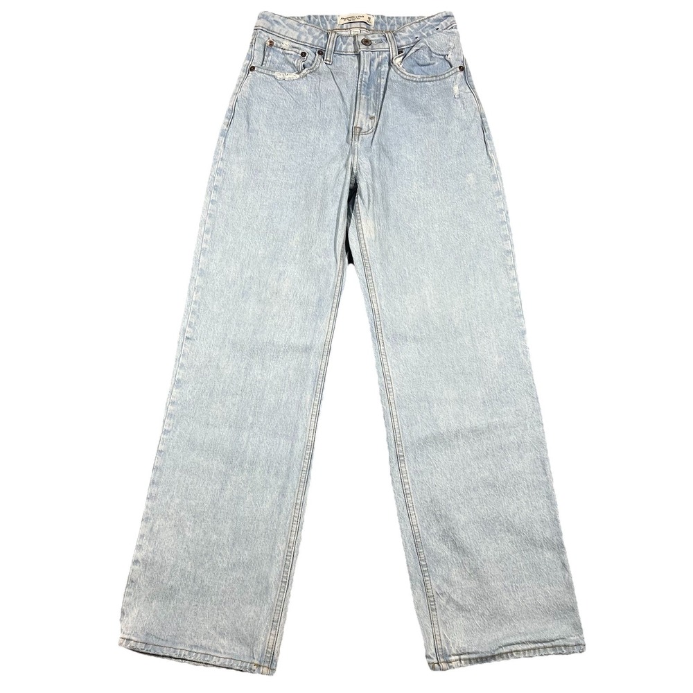 Abercrombie & Fitch 90s Relaxed High Rise Wide Leg Jeans Womens Size 26